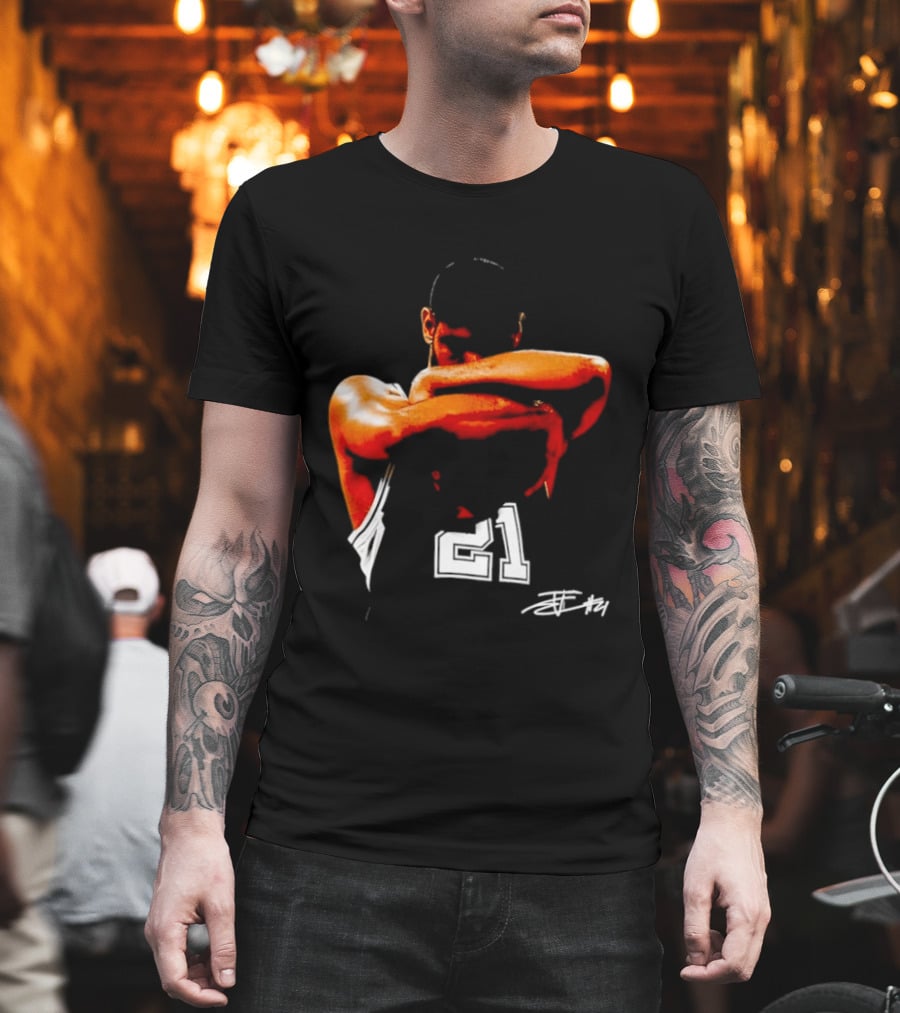 Tim Duncan San Antonio Spurs NBA 21 TD Basketball Legend T-Shirt