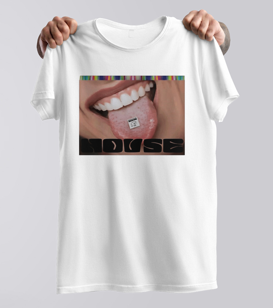 Mushroom Houses World Class Psychedelics House Rave LSD Acid House T-Shirt