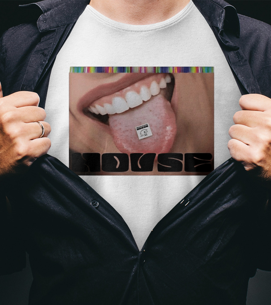 Mushroom Houses World Class Psychedelics House Rave LSD Acid House T-Shirt