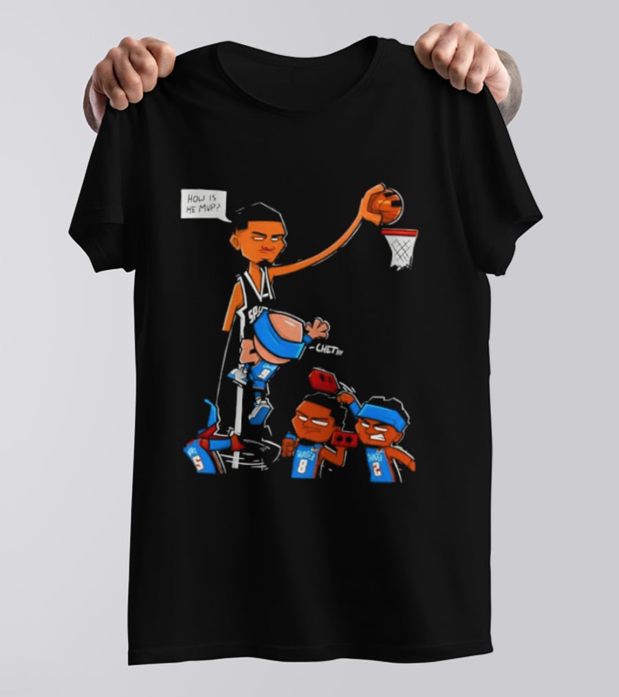 Victor Wembanyama San Antonio Spurs Vs Chet Holmgren Oklahoma City Thunder NBA MVP Debate T-Shirt