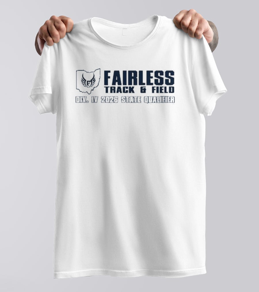 Fairless Track And Field Div IV 2026 State Qualifier Ohio Map Owl T-Shirt