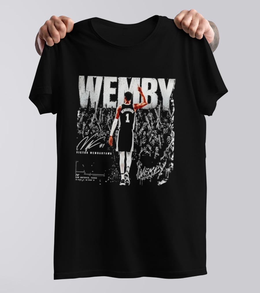 Victor Wembanyama WEMBY San Antonio Spurs 1 NBA Basketball 74 T-Shirt