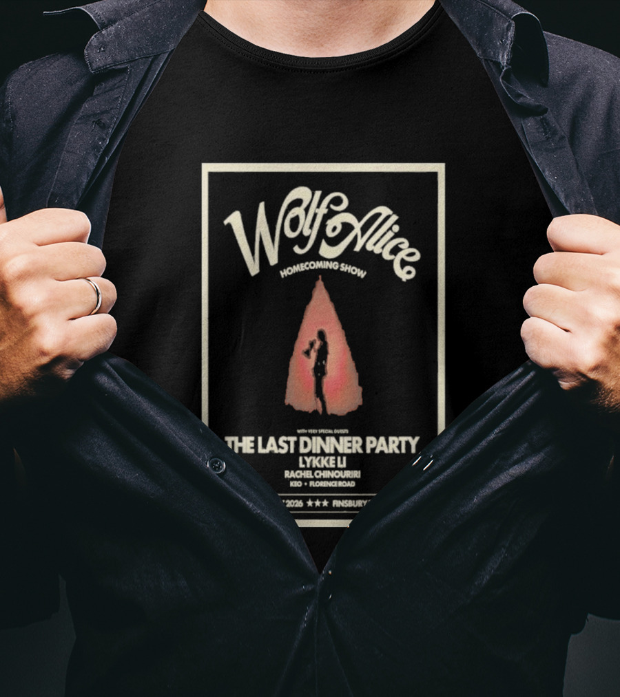 Wolf Alice Homecoming Show London UK July 5 2026 The Last Dinner Party Event T-Shirt