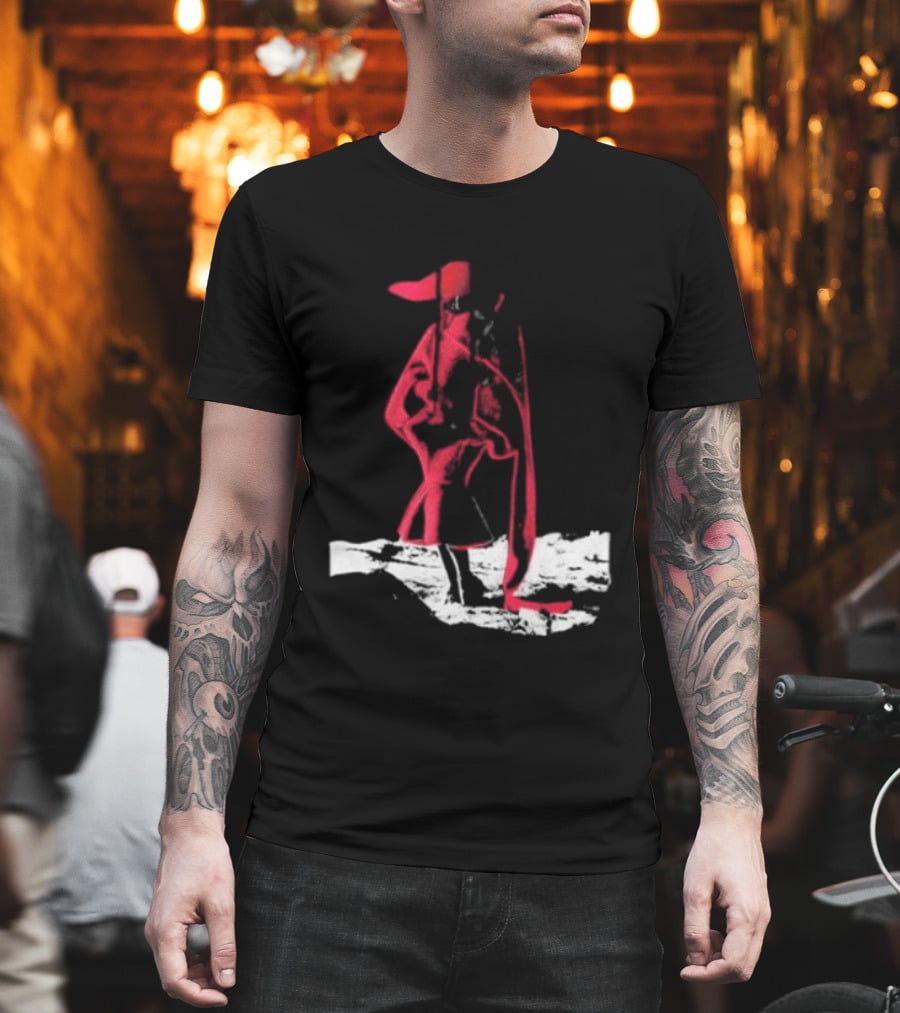 Adelaxo Adela Abstract Red Figure T-Shirt