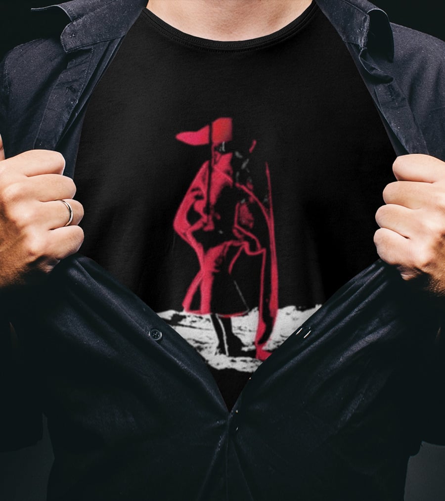Adelaxo Adela Abstract Red Figure T-Shirt