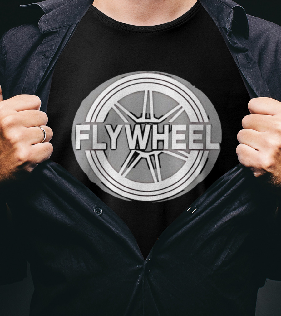 FLYWHEEL Circular Wheel Spoke T-Shirt