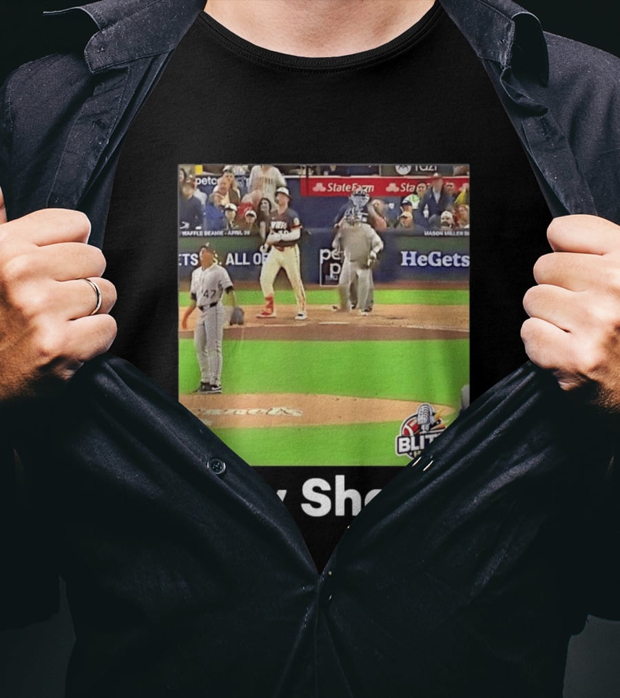 Mason Miller Holy Sheets Blitz Sports MLB HeGets State Farm Waffle Beanie T-Shirt