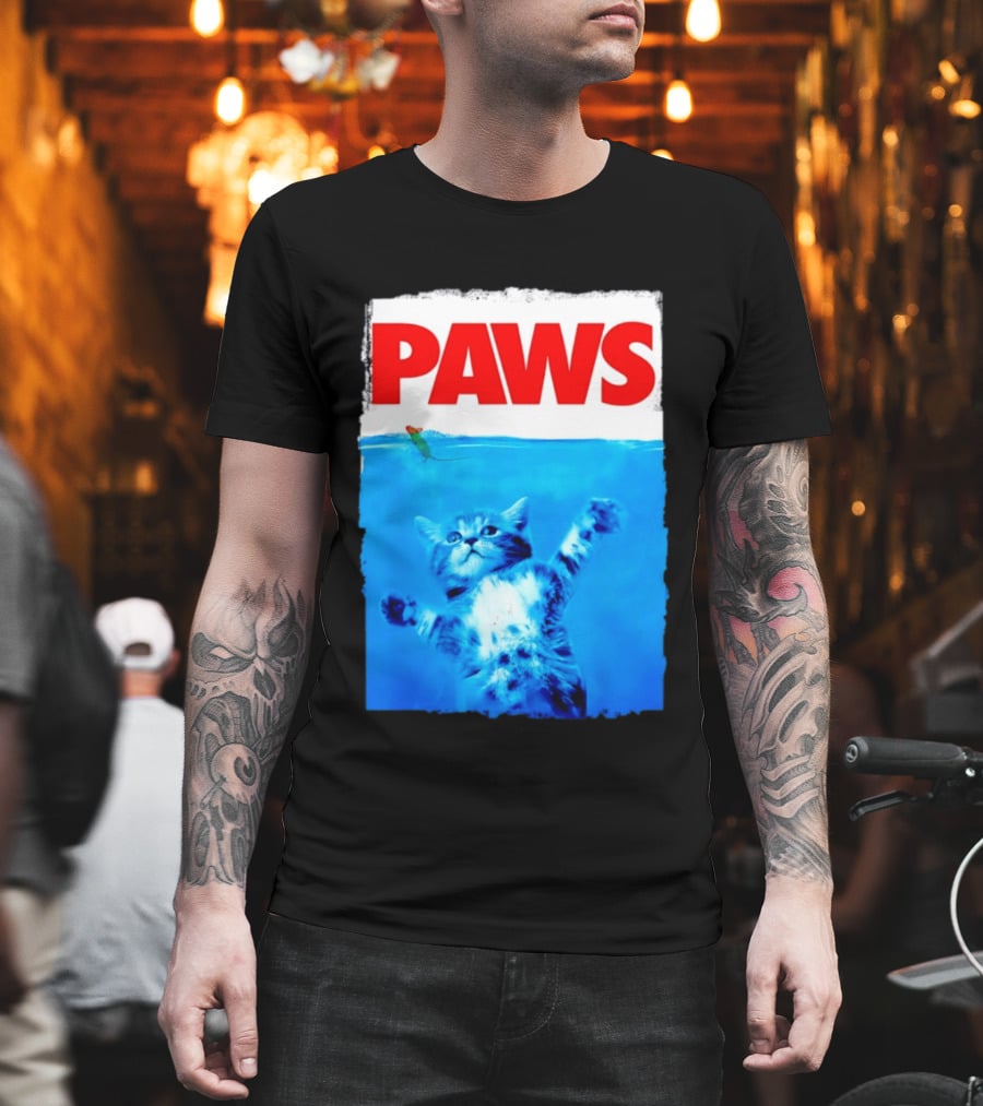 Jaws Universal Steven Spielberg Amblin Entertainment Paws Kitten Mouse T-Shirt