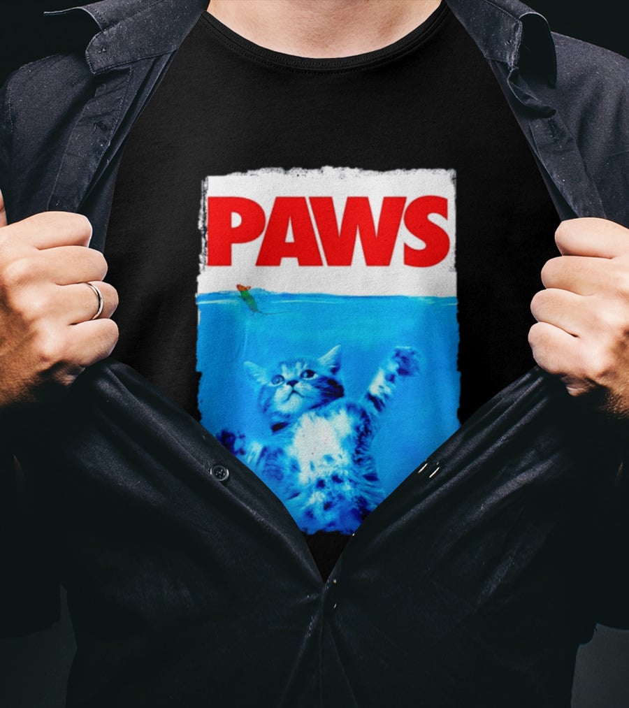 Jaws Universal Steven Spielberg Amblin Entertainment Paws Kitten Mouse T-Shirt