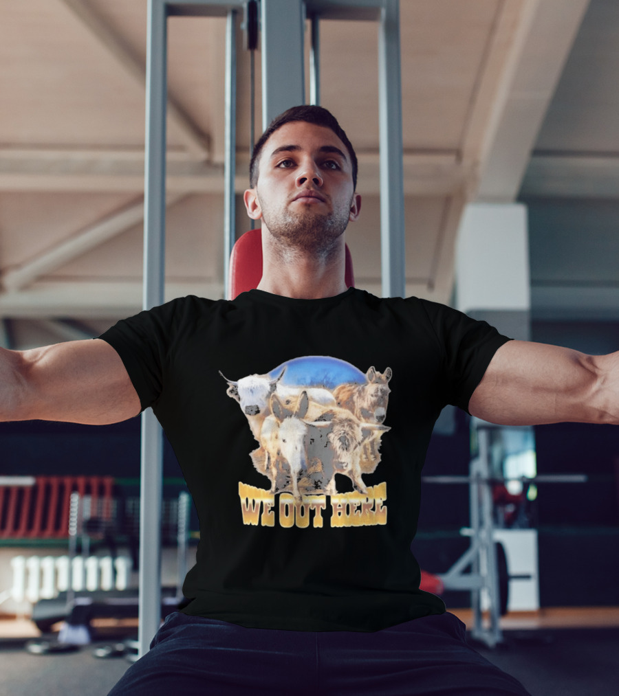 Jelly Roll We Out Here Western Animals Scene T-Shirt