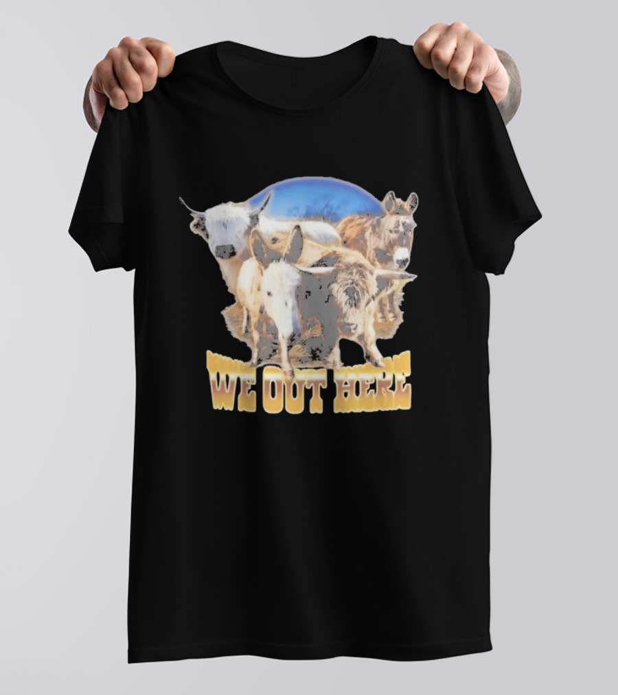 Jelly Roll We Out Here Western Animals Scene T-Shirt