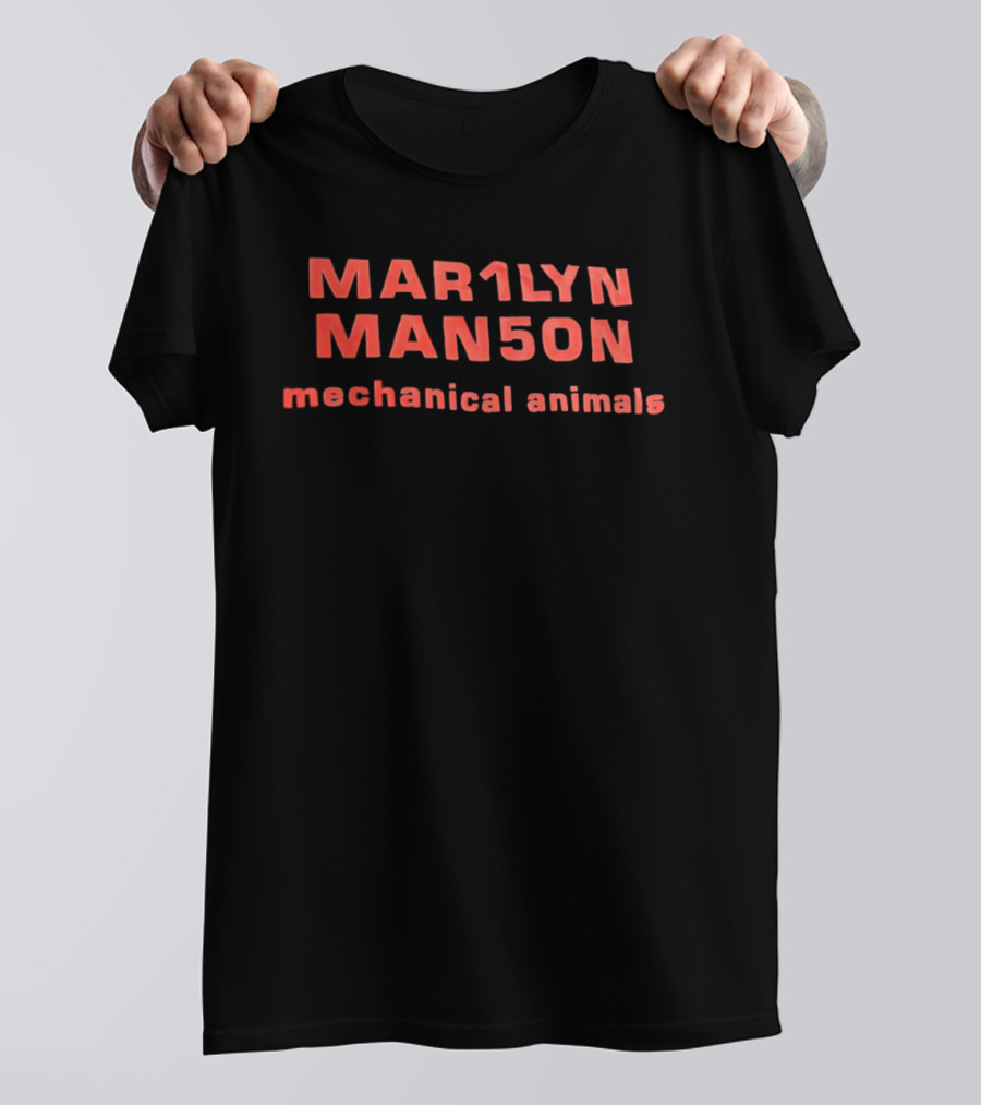 Mar1lyn Man5on Mechanical Animals Nothing Records Interscope 1998 T-Shirt