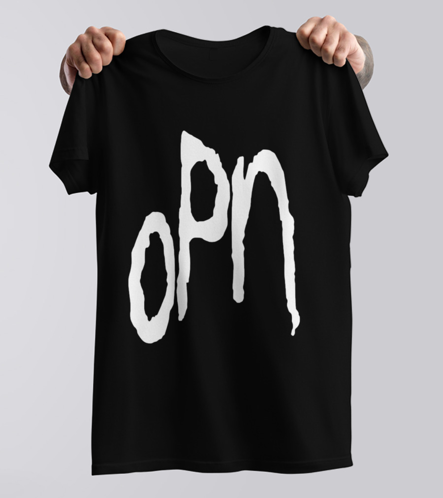 Oneohtrix Point Never OPN Stylized Text Hipster Band T-Shirt