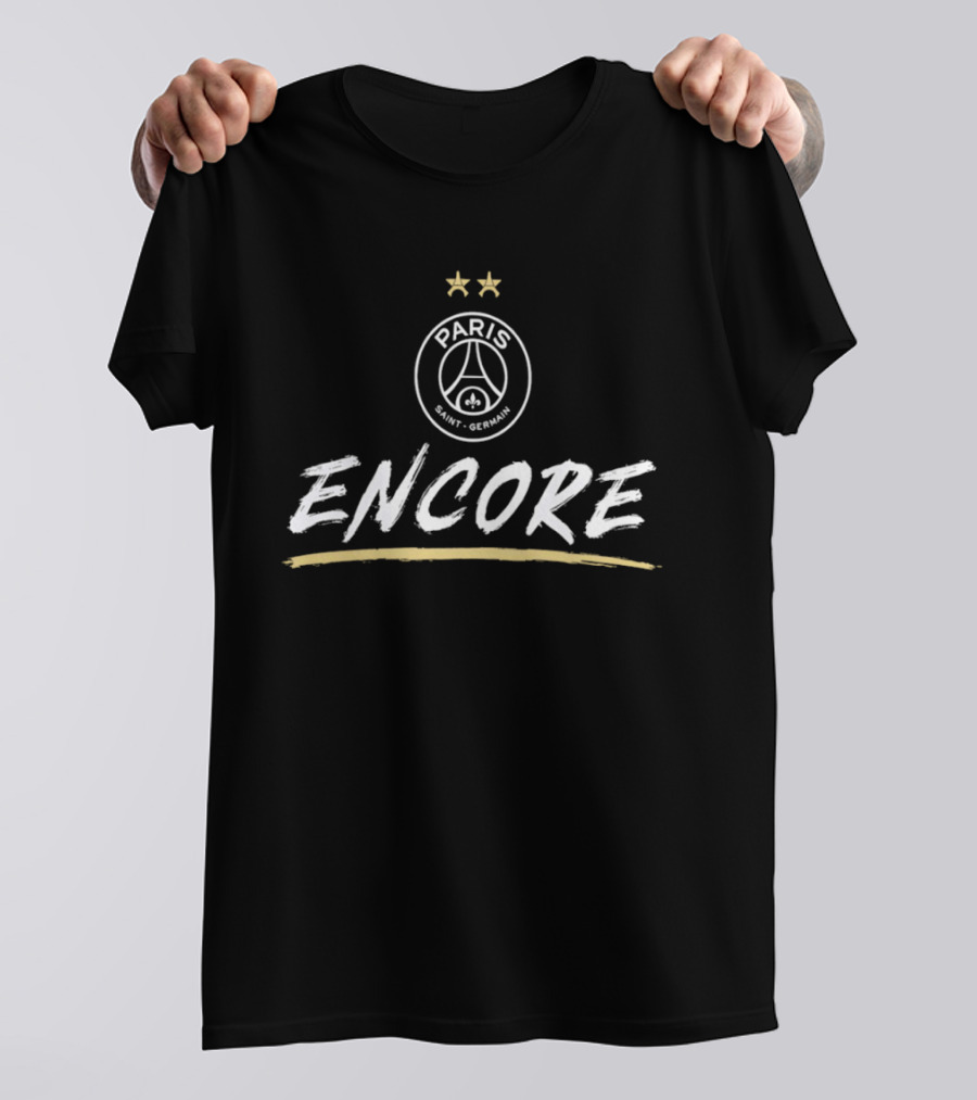 Paris Saint Germain Encore Eiffel Tower Fleur De Lis France PSG T-Shirt