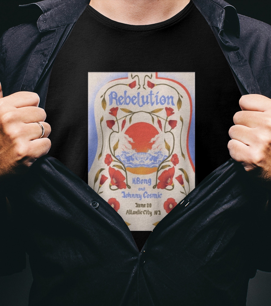 Rebelution KBong Johnny Cosmic June 20 Atlantic City NJ T-Shirt
