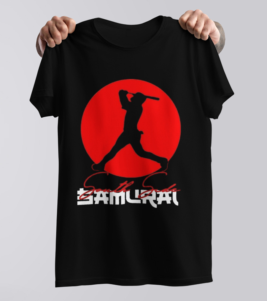 Samurai Baseball Stride Dark Red Circle Sōru Geki T-Shirt