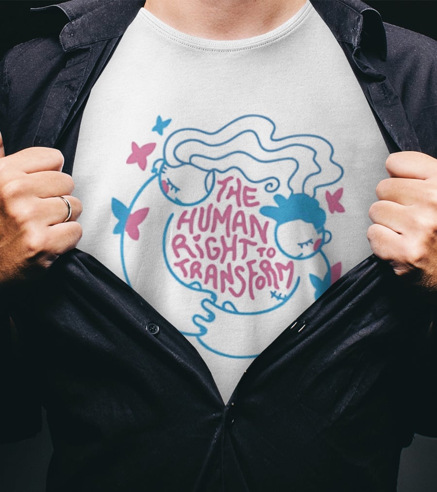 The Human Right To Transform Butterfly Pride Equality Freedom T-Shirt