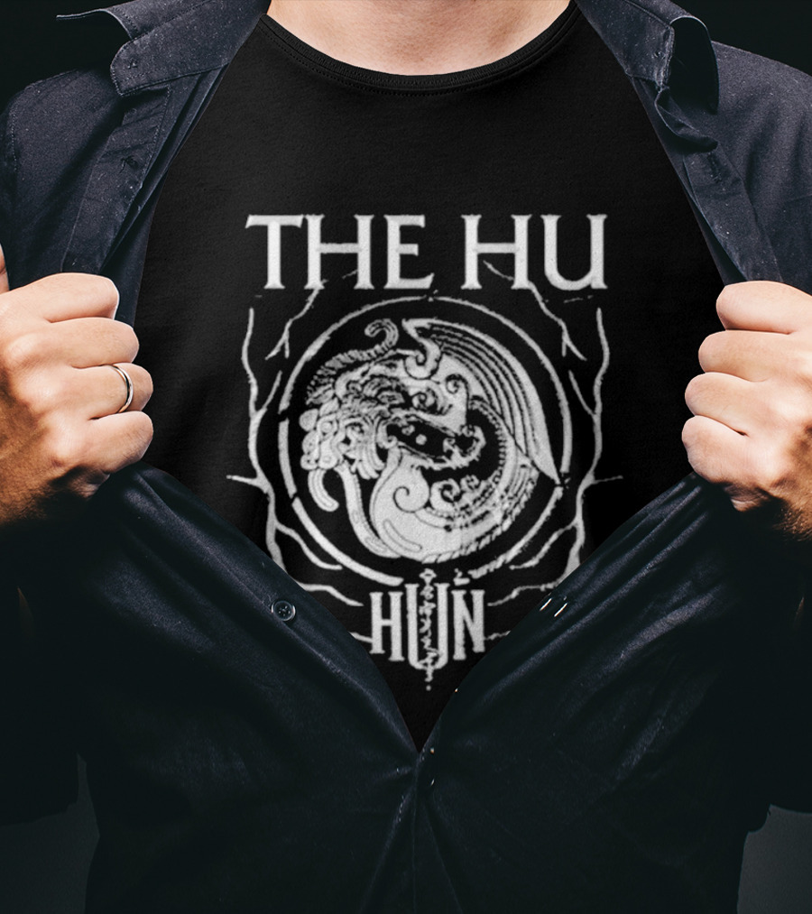 The Hu Band Symbol Black White Hun Circle T-Shirt