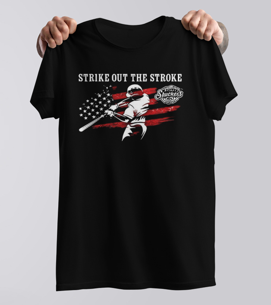 Biloxi Shuckers Strike Out The Stroke Twofer Tuesday 2026 Baseball Event T-Shirt