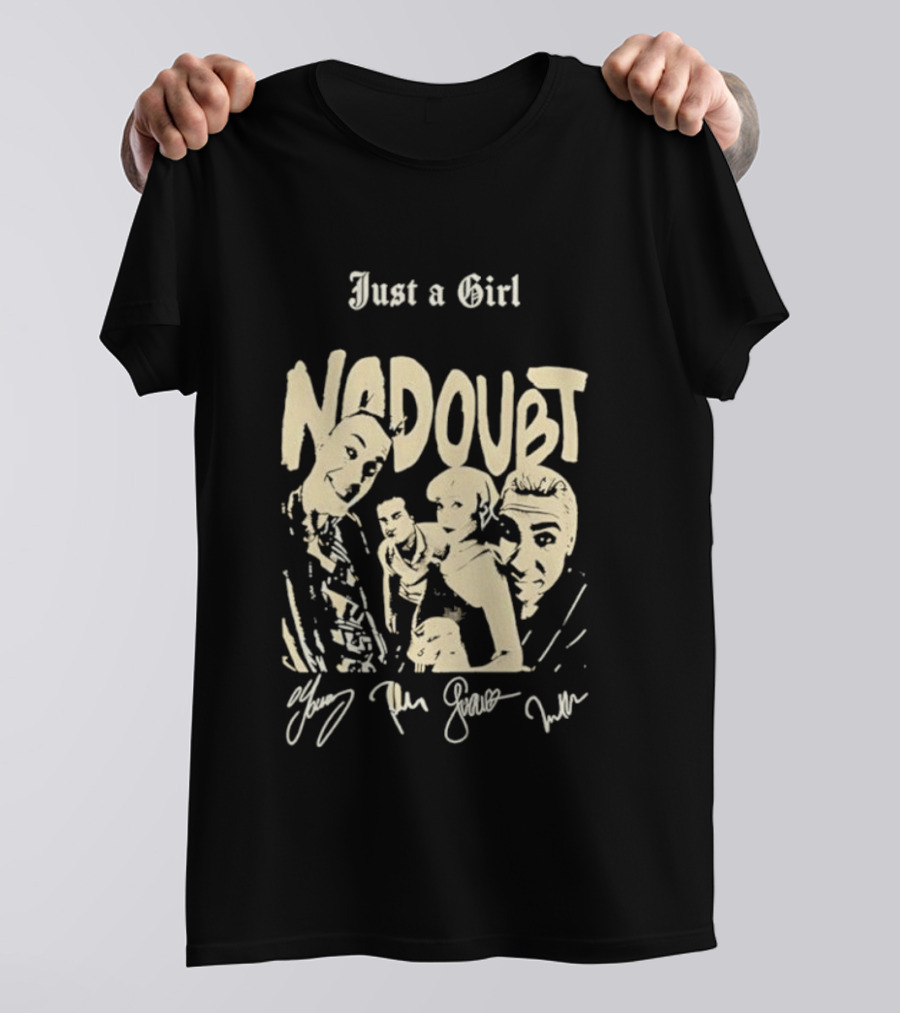 Just A Girl No Doubt Members Signatures T-Shirt
