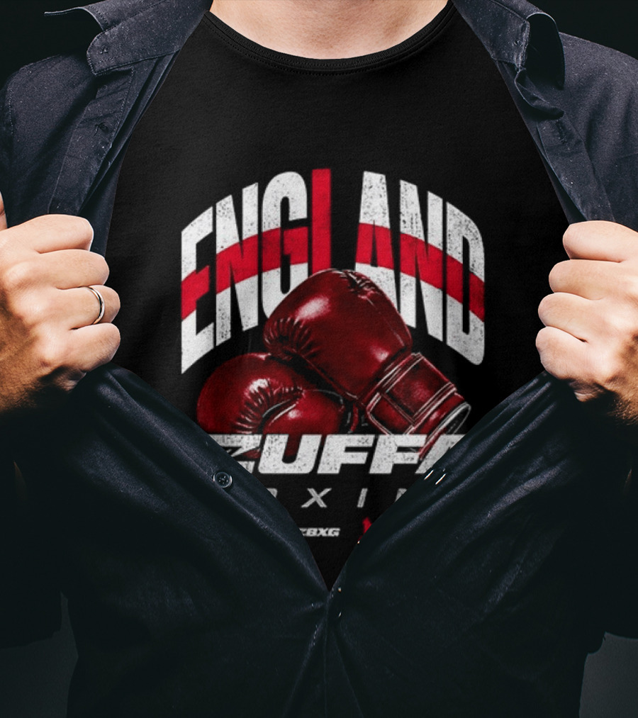 England Zuffa Boxing Gloves Flag T-Shirt