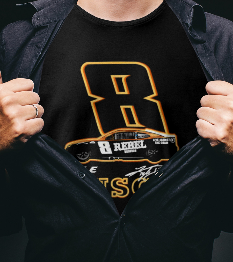 Kyle Busch 8 Rebel NASCAR Racing Car T-Shirt
