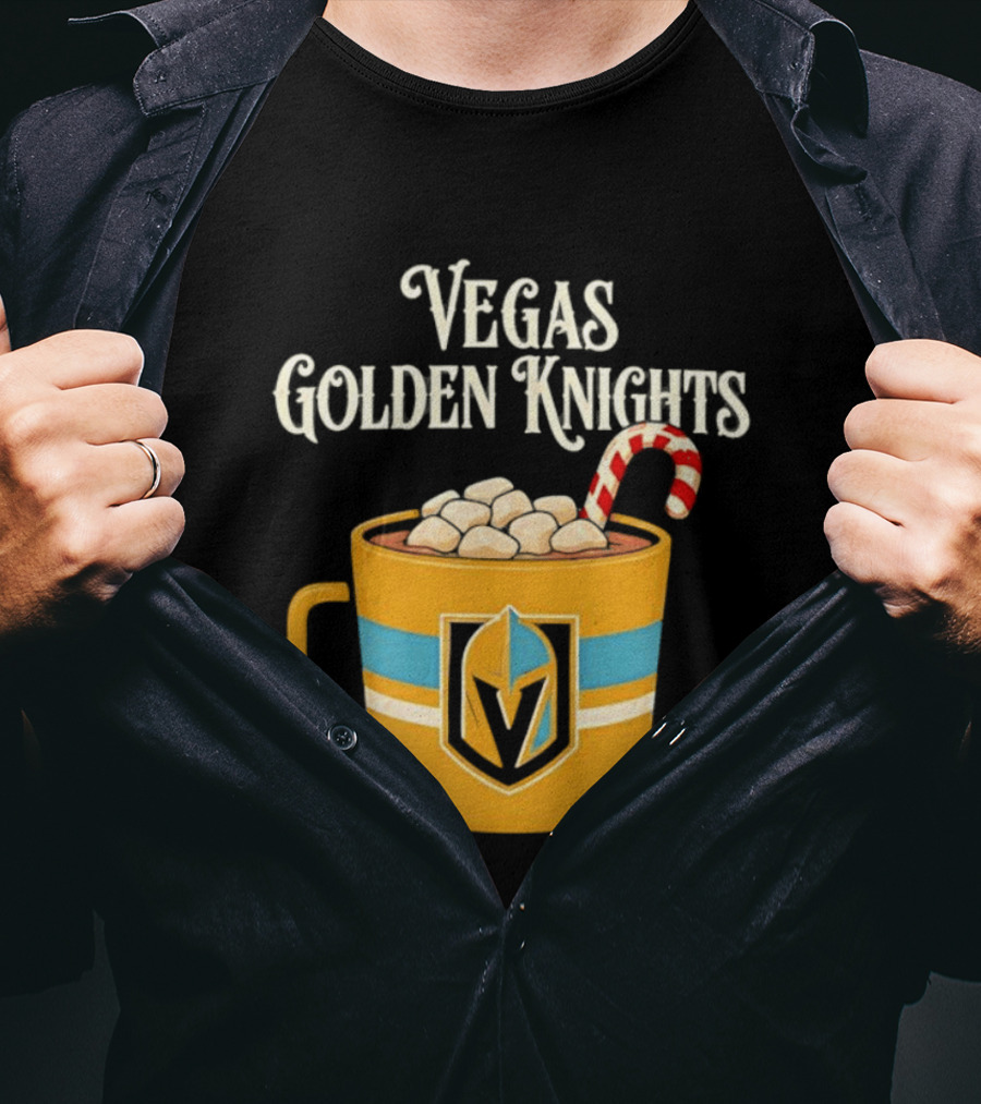 Vegas Golden Knights With Candy Cane Richmond T-Shirt
