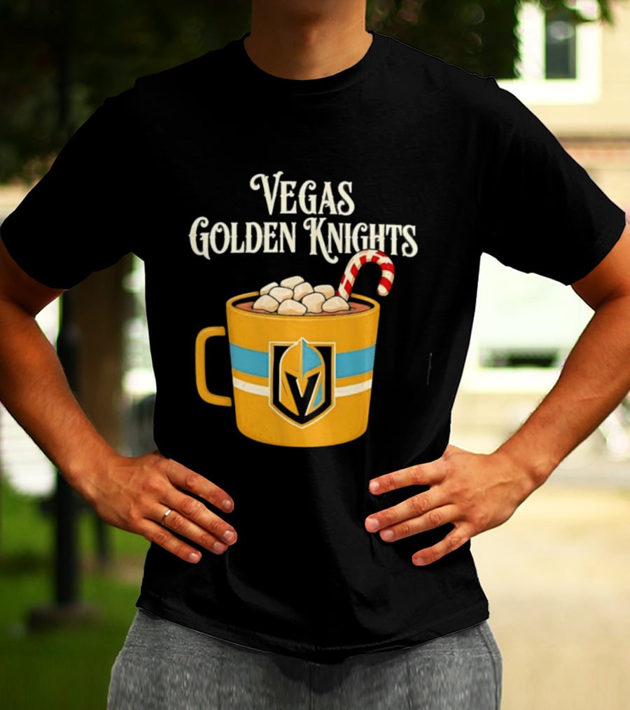Vegas Golden Knights With Candy Cane Richmond T-Shirt