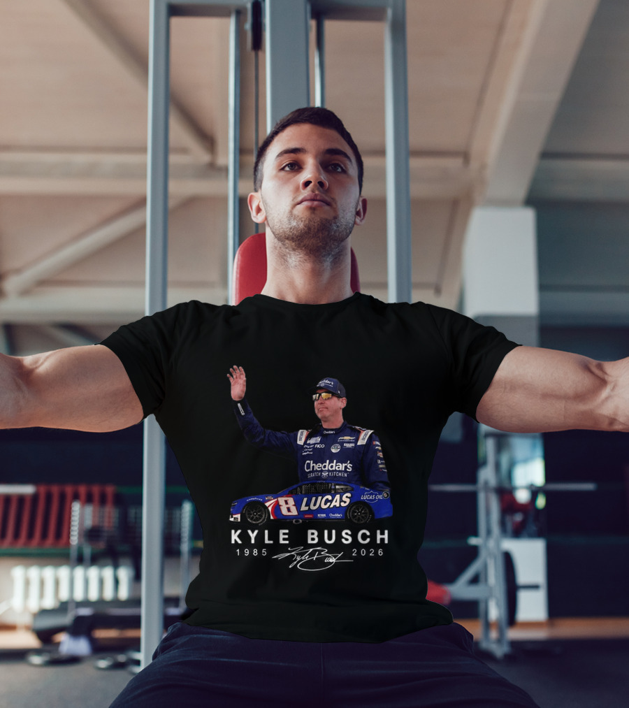 Kyle Busch NASCAR 8 Lucas Oil Cheddar's Scratch Kitchen 2026 T-Shirt
