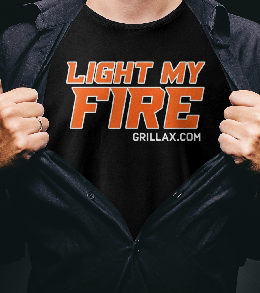 Light My Fire Grillax.com Cooking BBQ T-Shirt