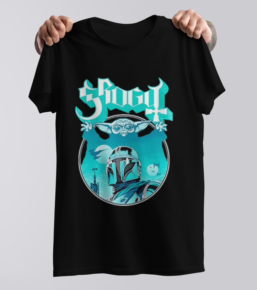 Grogu Mandalorian Ghost Band Star Wars T-Shirt