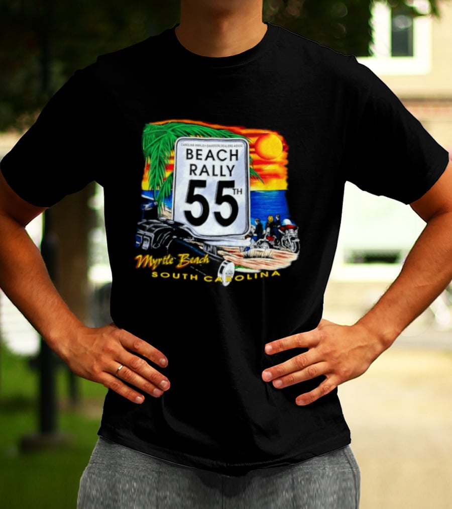 Carolina Harley Davidson Dealers Assoc Beach Rally 55th Myrtle Beach South Carolina T-Shirt
