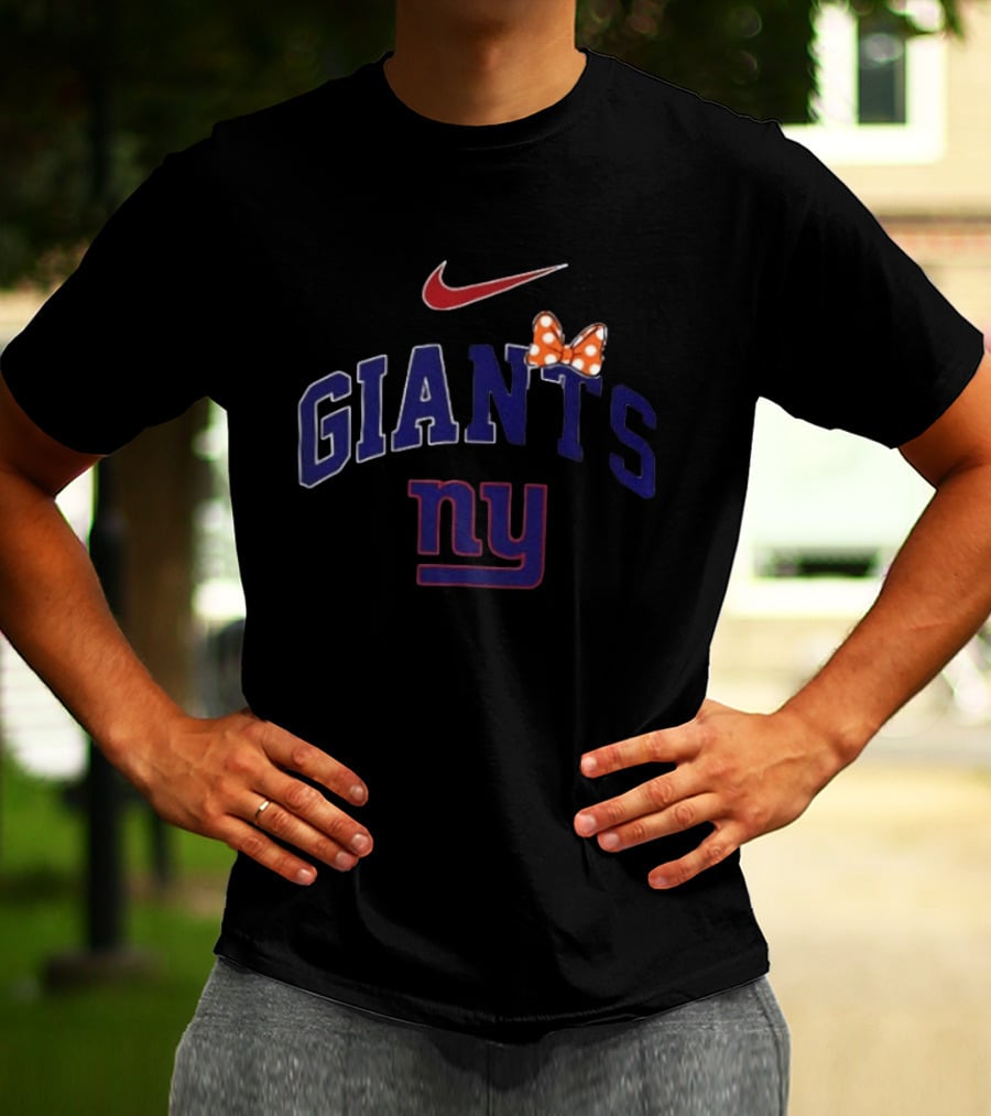 Nike New York Giants Ny Boo To You Fa Boo Lous Giants Bow T-Shirt