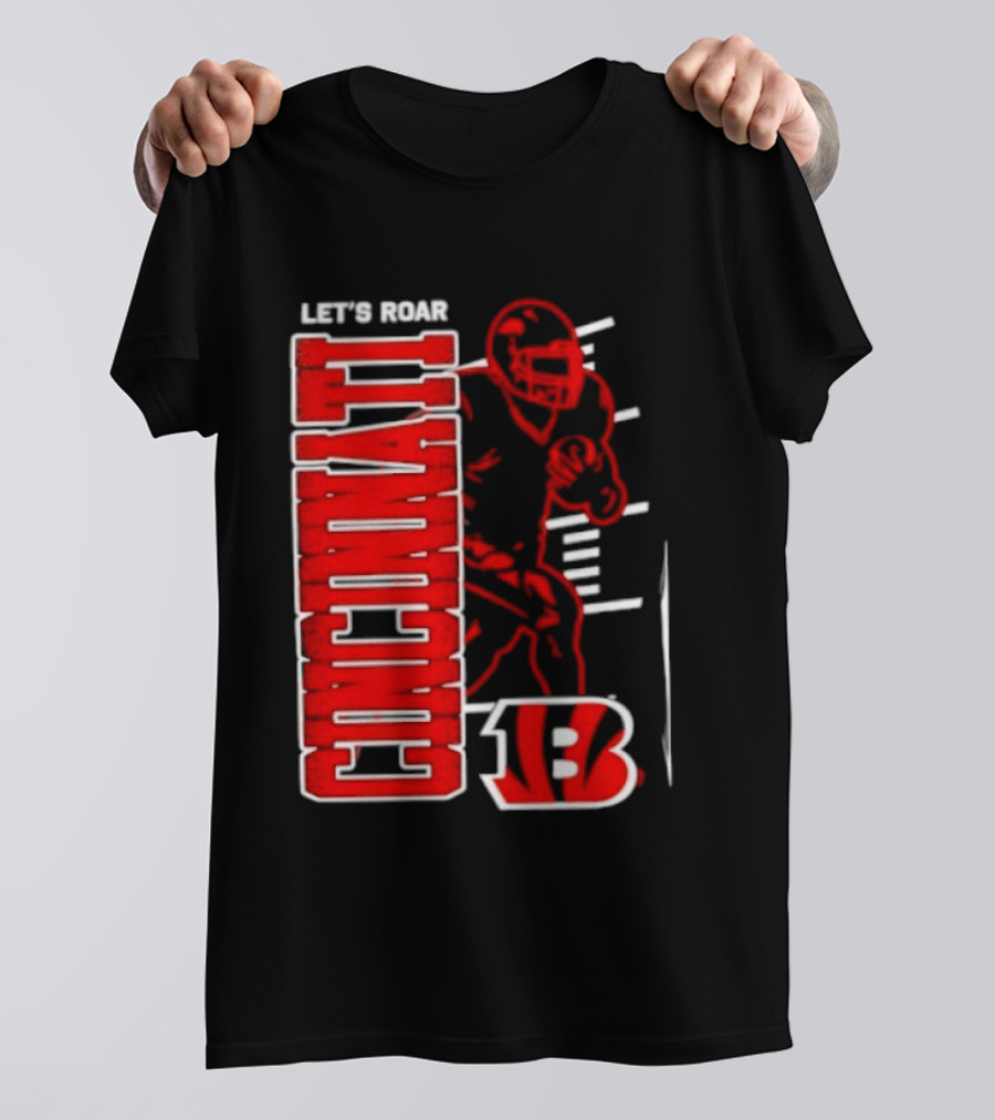 Cincinnati Bengals Football Let's Roar 13 T-Shirt