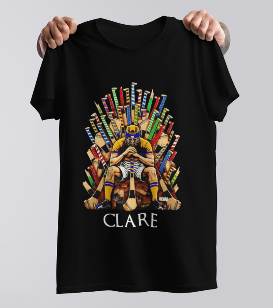Clare Hurler Seated On Hurley Throne Inspired By Iconic TV Game Series T-Shirt