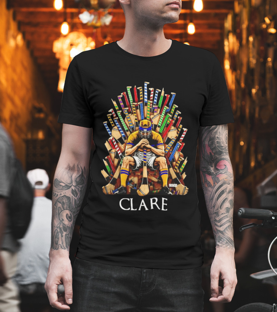 Clare Hurler Seated On Hurley Throne Inspired By Iconic TV Game Series T-Shirt