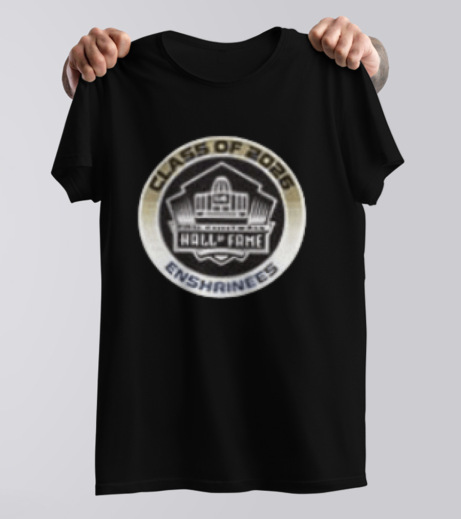 Drew Brees Roger Craig Class Of 2026 Pro Football Hall Of Fame Enshrinees Two Sided T-Shirt
