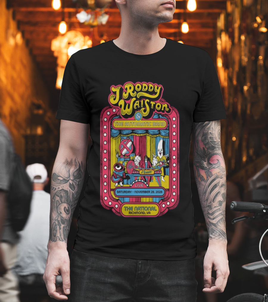 J Roddy Walston The Automatic Band Live 11 28 2026 The National Richmond VA T-Shirt