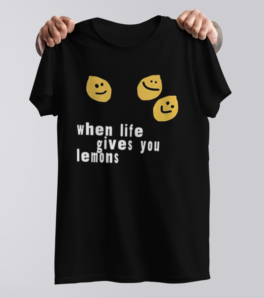 Jesus Lemonade When Life Gives You Lemons Smiley Faces T-Shirt