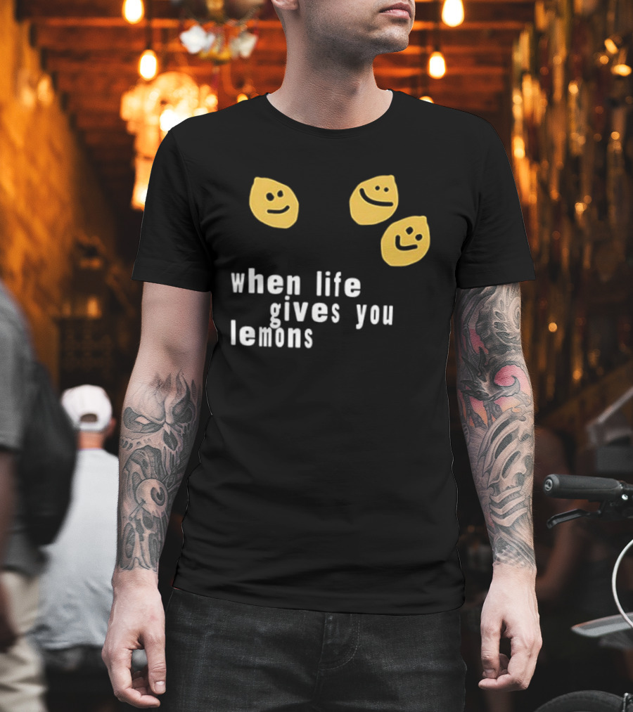 Jesus Lemonade When Life Gives You Lemons Smiley Faces T-Shirt