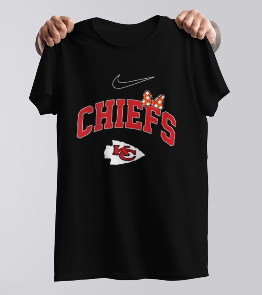Kansas City Chiefs Boo To You Fa Boo Lous Chiefs Nike Bow KC T-Shirt