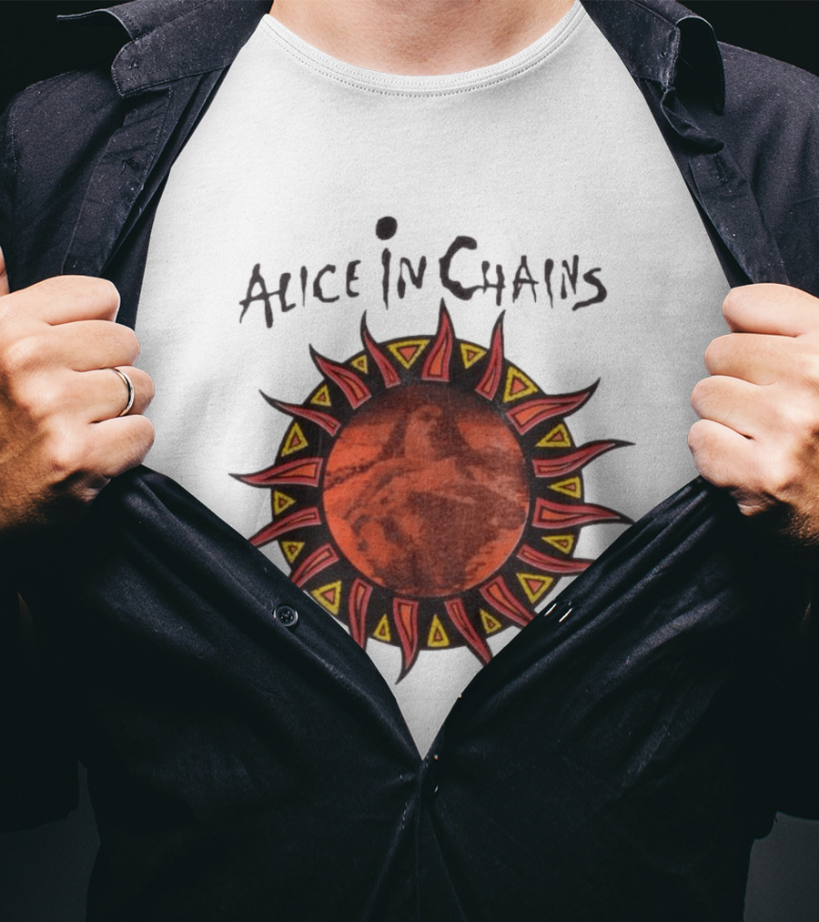 Alice In Chains Sun Graphic Lollapalooza 1993 Promo T-Shirt