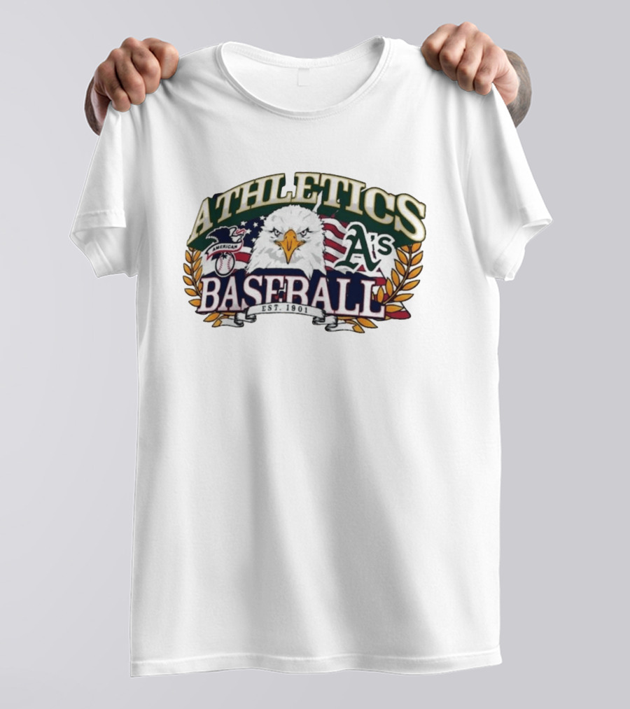 Athletics A's American Eagle Baseball EST 1901 T-Shirt