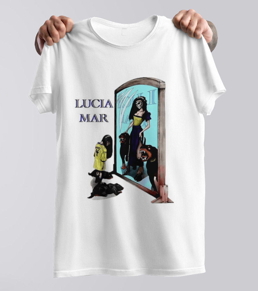 Dungeon Crawler Carl Lucia Mar Mirror Reflection With Dogs T-Shirt