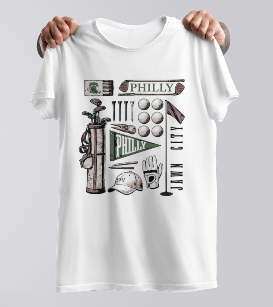 Philly Jawn Philadelphia Golf City Phi T-Shirt