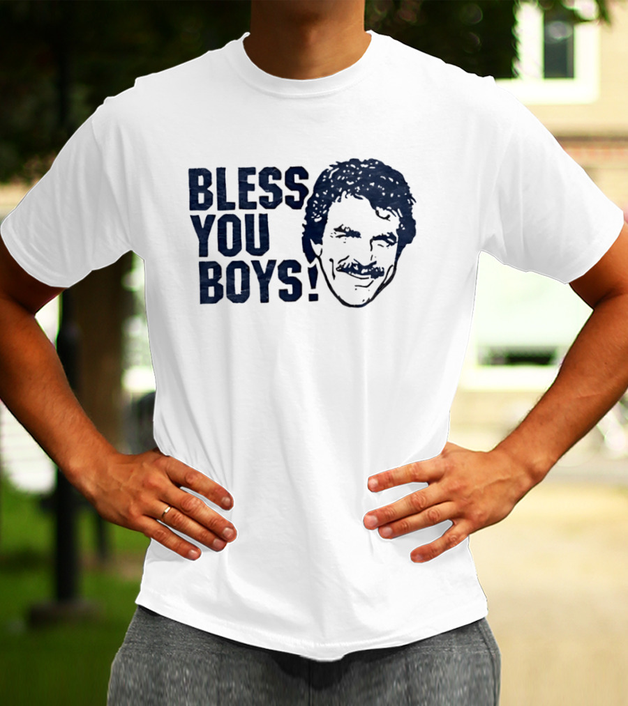 Bless You Boys Tom Selleck Detroit Tigers T-Shirt