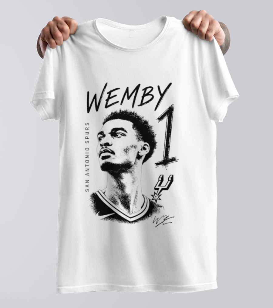 Wemby 1 Victor Wembanyama San Antonio Spurs Star T-Shirt