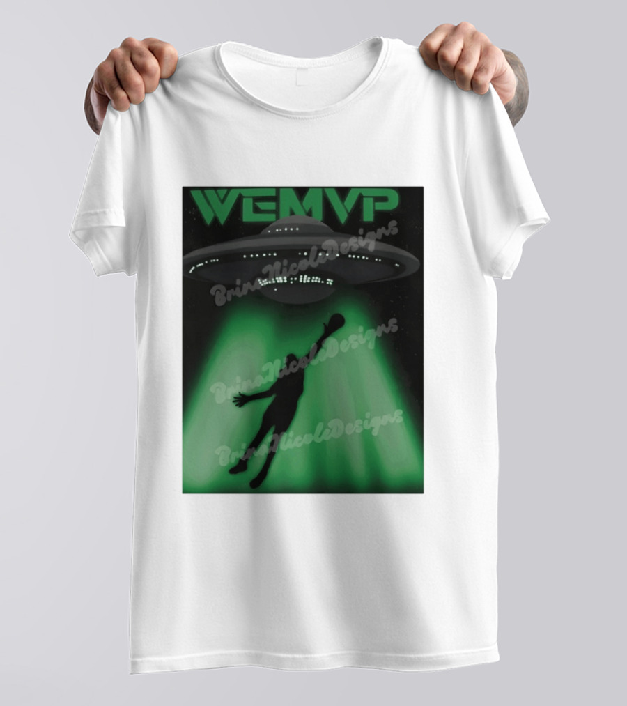 WEMVP Wemby Alien UFO San Antonio Spurs Basketball NBA 2026 T-Shirt