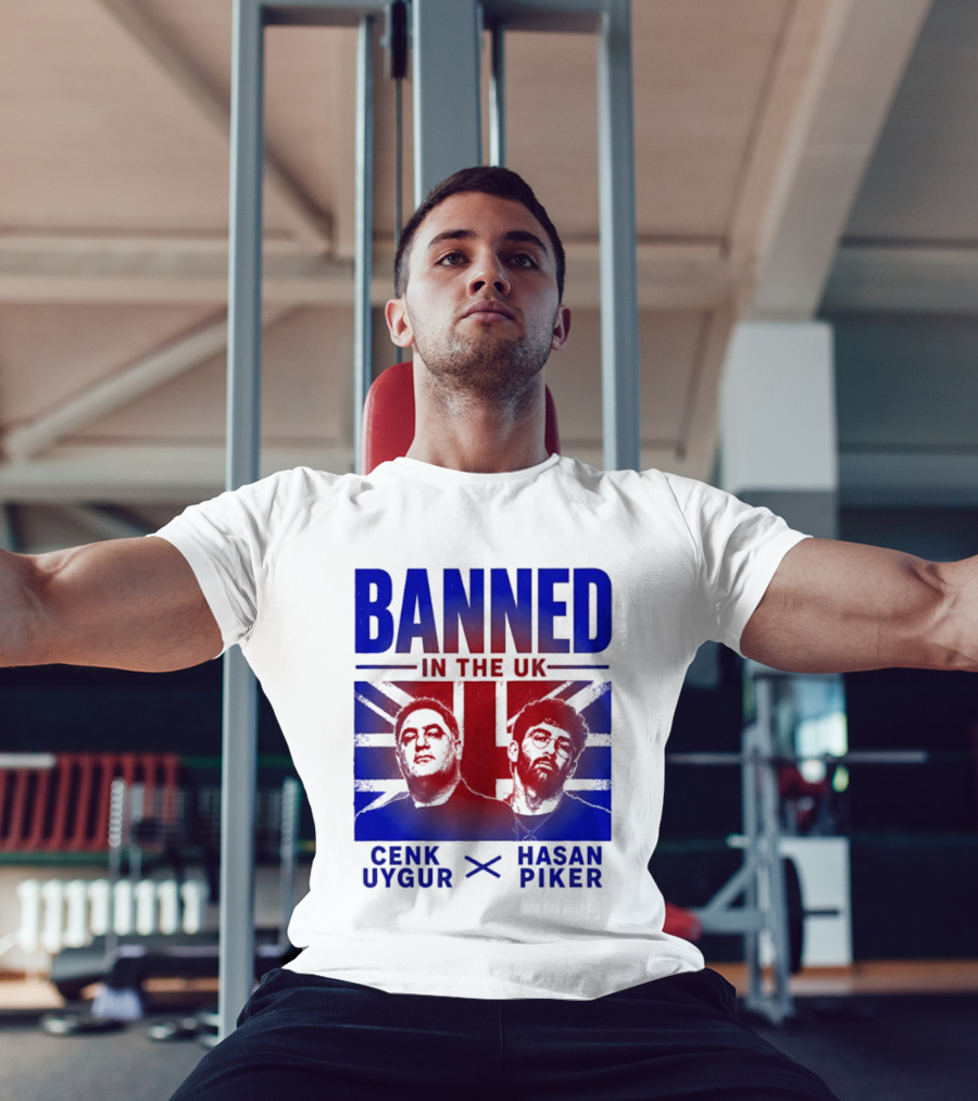 Banned In The UK Cenk Uygur Hasan Piker Union Jack T-Shirt