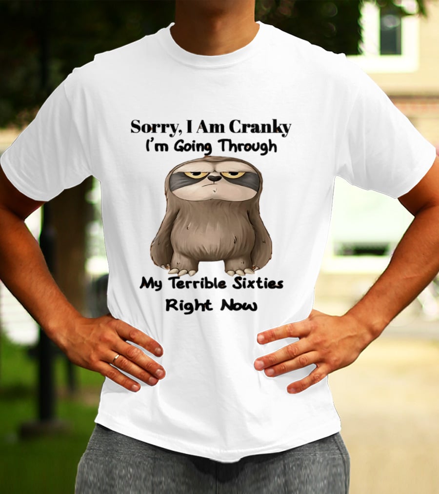 Sorry I Am Cranky I'm Going Through My Terrible Sixties Right Now T-Shirt